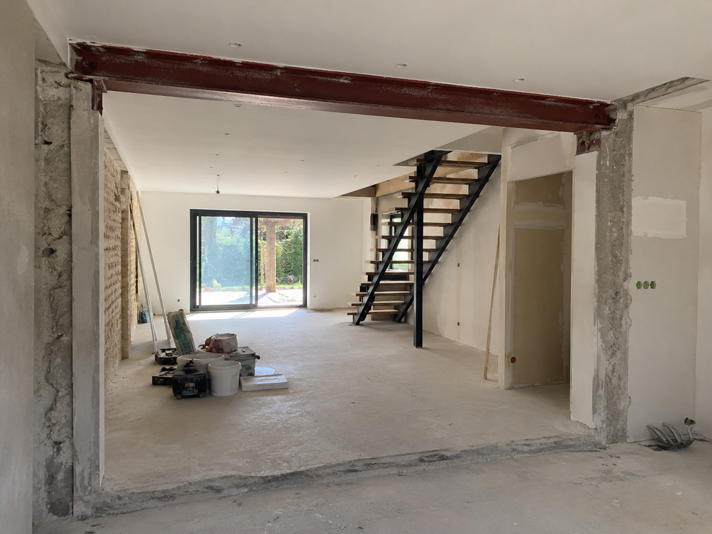 Rénovation intérieure avec ouverture de mur porteur
